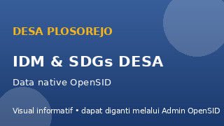 IDM dan SDGs Desa Plosorejo